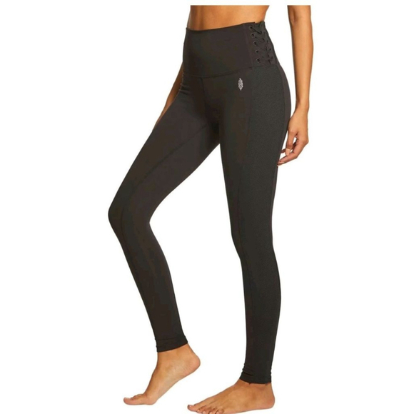 Free People FP movement Leggings XSmall light Pink Before You Go - Picture 2 of 5